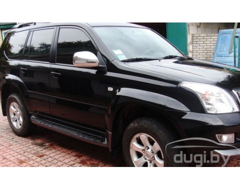 Хром накладки на зеркала (нерж.) для Land Cruiser Prado 120